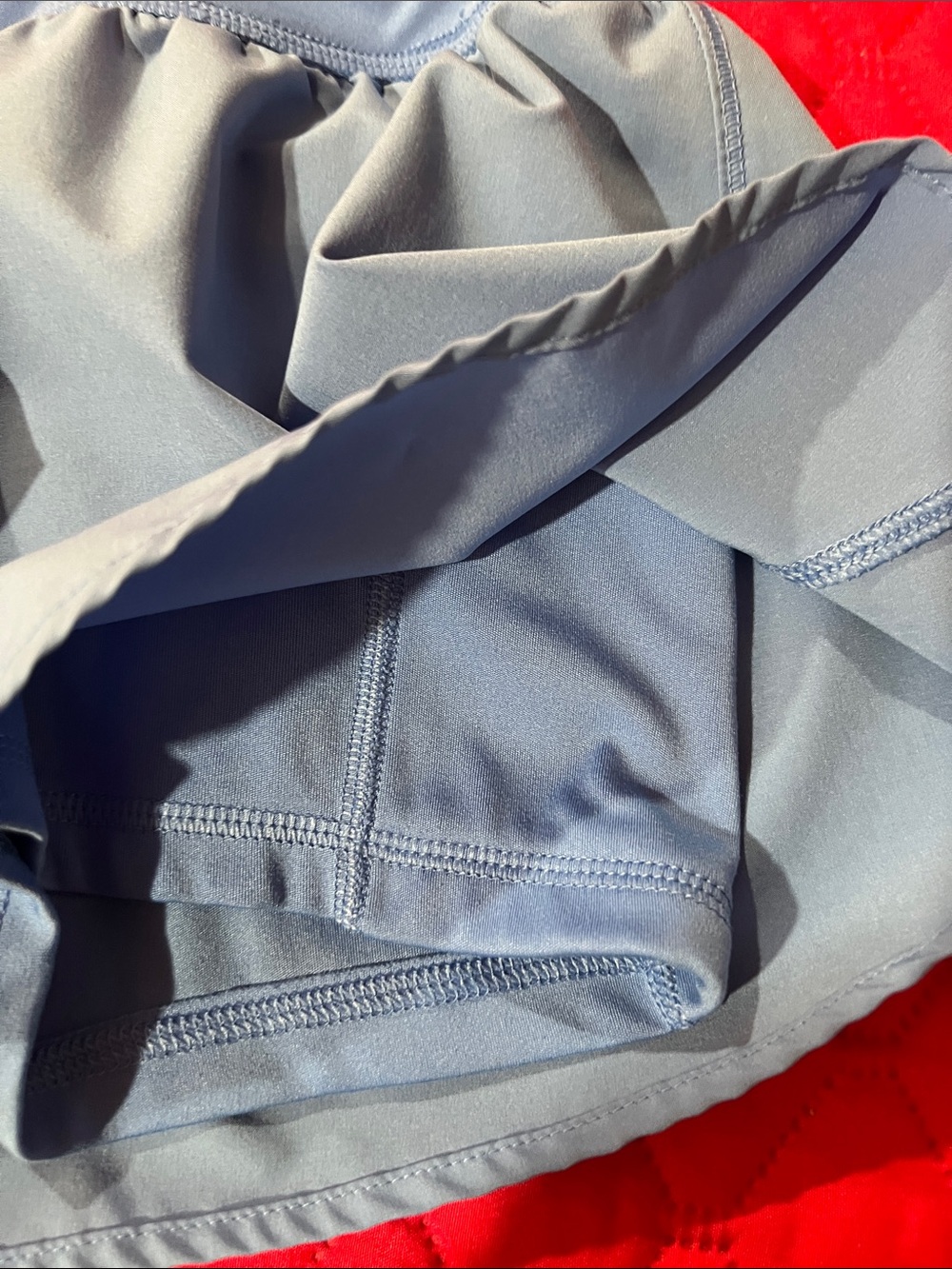 Yogalicious Girls Light Blue Active Shorts with Compression Shorts Under. - Picture 4 of 7